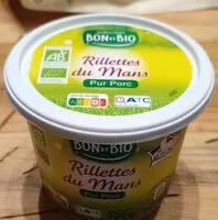 Mängden socker i Rillettes du Mans