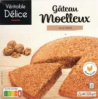 Mängden socker i Gâteau Moelleux aux noix