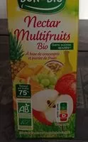 Mängden socker i Nectar multifruits bio