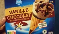 Mängden socker i Glace vanille chocolat éclat de noisette sucrée