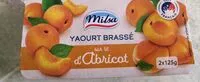 Mängden socker i Yaourt brassé sur lit d'abricot