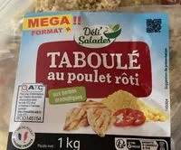 Mängden socker i Taboule au poulet roti