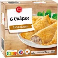 Mängden socker i 6 Crêpes champignons