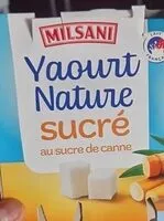 Mängden socker i Yaourt nature sucré au sucre de canne