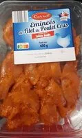 Mängden socker i Émincés de filet de poulet marinés