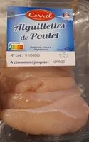 Mängden socker i Aiguillettes de poulet