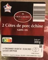 Mängden socker i Côtes de porc échine