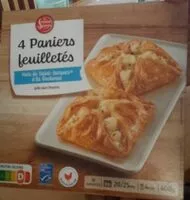 Mängden socker i Paniers feuilletés x4