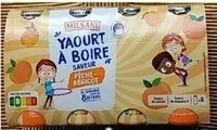 Mängden socker i Yaourt à boire pêche-abricot 8x100g MILSANI