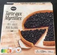 Mängden socker i Tarte aux myrtilles