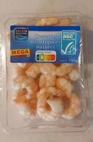 Mängden socker i Crevettes décortiquées natures