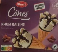 Mängden socker i Cones rhum raisins