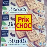 Mängden socker i Biscuits pépites chocolat