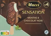 Mängden socker i Sensation menthe & chocolat noir