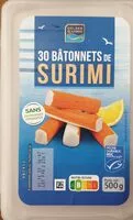 Mängden socker i 30 bâtonnets de surimi