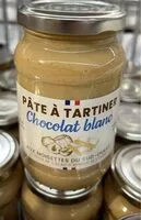 Mängden socker i Pâte a tartiner chocolat blanc noisettes