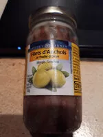 Mängden socker i Filets d'anchois à l'huile d'olive