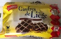 Mängden socker i Gaufres de liège choco