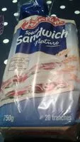Mängden socker i Pain de mie spécial sandwich