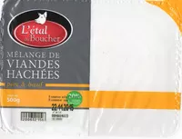 Mängden socker i Mélange de Viandes hachées porc & boeuf