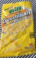Mängden socker i Croustillants goût fromage