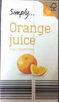 Mängden socker i Orange juice from concentrate