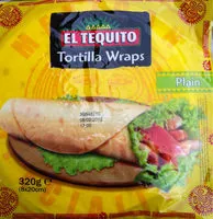 Mängden socker i Plain tortilla wraps