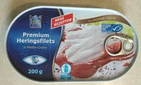Mängden socker i Premium Heringsfilets in Pfeffer-Creme