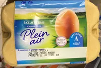 Mängden socker i Oeufs frais Plein Air gros