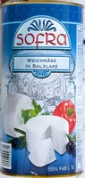 Mängden socker i Weichkäse in Salzlake