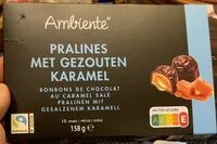 Mängden socker i Pralines caramel beurre salé