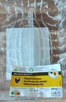 Mängden socker i Saucisses de poulet