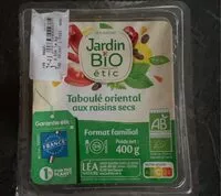 Mängden socker i Taboulé orienal aux raisins secs