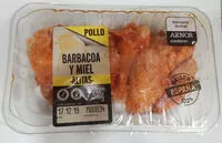 Mängden socker i Alitas de pollo barbacoa y miel