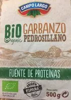Mängden socker i Bio Garbanzo organic perdrosillano