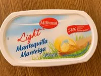 Mängden socker i Mantequilla Manteiga