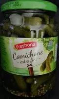 Mängden socker i Cornichons - extra fins au vinaigre