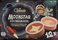 Mängden socker i Moonstar ice cream pots