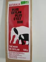 Mängden socker i Thé noir de Ceylan bio