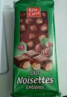 Mängden socker i Chocolat Au Lait Noisettes