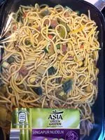 Mängden socker i Singapur Nudeln