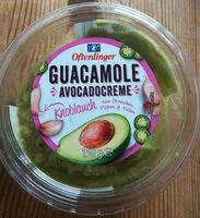 Mängden socker i Guacamole avocadocreme Knoblauch