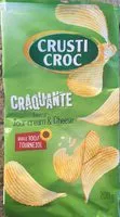 Mängden socker i Craquante saveur sour cream & cheese