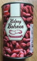 Mängden socker i Kidney-Bohnen, dunkelrot