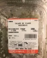 Mängden socker i Salade de viande boucherie
