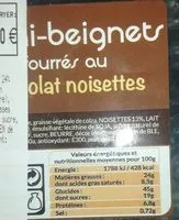 Mängden socker i beignet au chocolat