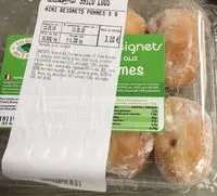 Mängden socker i Mini beignets pommes