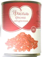 Mängden socker i Фасоль красная натуральная
