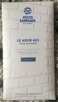 Mängden socker i Le noir 65% côte d'ivoire