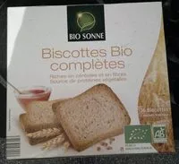 Mängden socker i Biscottes Bio Complètes